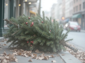 Christbaumabholaktion der Jungen Union im Münchner Westen